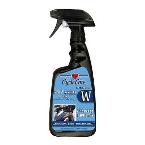 Cycle Care Formula W motorcycle spray wax for wet or dry bikes