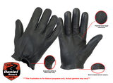 Daniel Smart Mfg. police-style leather motorcycle gloves features