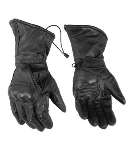 Daniel Smart Mfg. DS21 model leather insulated motorcycle touring gloves