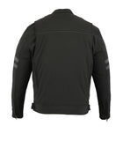 Daniel Smart Mfg. reflective textile motorcycle jacket back view
