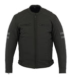 Daniel Smart Mfg. reflective textile motorcycle jacket front view