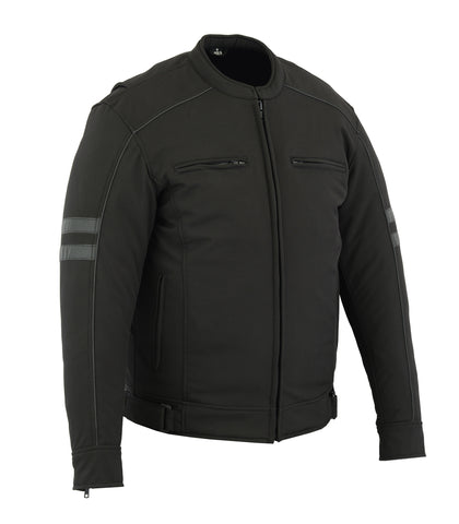 Daniel Smart Mfg. reflective textile motorcycle jacket front angle view