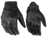 Daniel Smart Mfg. sporty perforated leather motorcycle gloves
