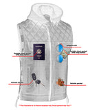 Daniel Smart Mfg. USA patriot vest with removable hood pockets view