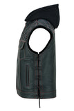 Daniel Smart Mfg. USA patriot vest with removable hood side view