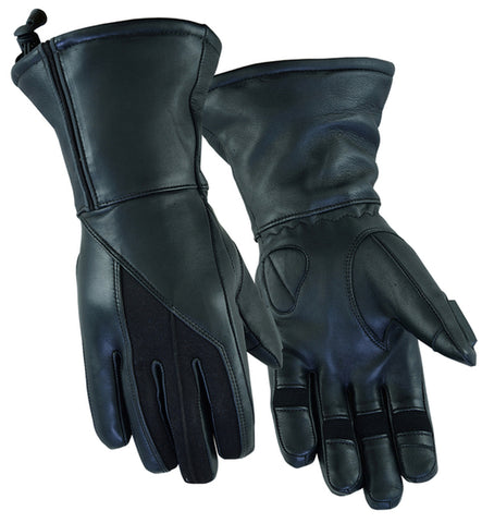 Daniel Smart Mfg. women's insulated deerskin leather motorcycle cruiser gloves DS70