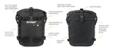Features of Kriega's 10 liter motorcycle drypack