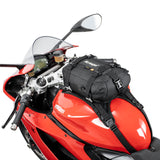 Kriega 5 liter motorcycle drypack fitted as tank bag on Ducati motorcycle
