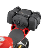 Kriega 40 liter combination motorcycle drypack on Ducati