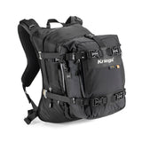 10 liter drypack attached to Kriega R20 motorcycle backpack