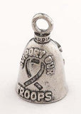 Motorcycle Guardian Bell with Support our Troops message