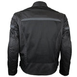 Vance Leathers 3-season mesh motorcycle jacket with CE armor back view