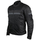 Vance Leathers 3-season mesh motorcycle jacket with CE armor front angle view