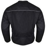 Vance Leathers armored 3-season mesh motorcycle jacket VL1626B back view