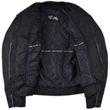 Vance Leathers armored 3-season mesh motorcycle jacket VL1626B inside view