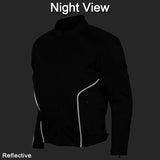 Vance Leathers reflective airflow mesh motorcycle jacket with CE armor front angle reflective view