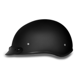 Daytona Helmets D.O.T. Approved Skull Cap helmet with visor left side view