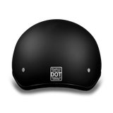 Daytona Helmets D.O.T. Approved Skull Cap helmet rear view
