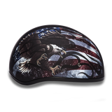 Daytona Helmets D6-USA Skull Cap Motorcycle Helmet USA Design Right Side View