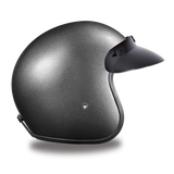 Daytona Helmets DC1-GM Cruiser Motorcycle Helmet Gun Metal Grey Metallic Right Side View