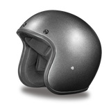 Daytona Helmets DC1-GM Cruiser Motorcycle Helmet Gun Metal Grey Metallic Side View Without Visor