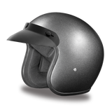 Daytona Helmets DC1-GM Cruiser Motorcycle Helmet Gun Metal Grey Metallic Side View