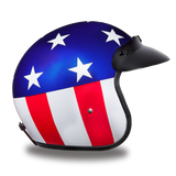 Daytona Helmets DC6-CA Cruiser Motorcycle Helmet with Captain America Design Right Side View