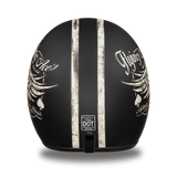 Daytona Helmets DC6-FAC Cruiser Motorcycle Helmet With Flying Aces Design Rear View