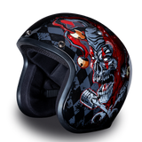 Daytona Helmets DC6-J Cruiser Motorcycle Helmet Joker Side View Without Visor