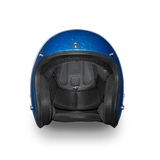 Daytona Helmets DC7-BL Cruiser Motorcycle Helmet Blue Metal Flake Front View Without Visor