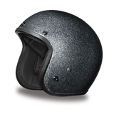 Daytona Helmets DC7-GM Cruiser Motorcycle Helmet Gun Metal Grey Metal Flake Side View Without Visor