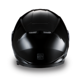 Daytona Helmets DE1-A Detour motorcycle helmet gloss black rear view