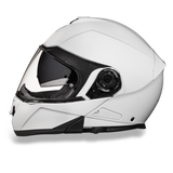 Daytona Helmets MG1-C Glide Modular Motorcycle Helmet Gloss White Left Side View