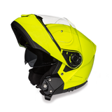 Daytona Helmets MG1-FY Glide Modular Motorcycle Helmet Fluorescent Yellow open view