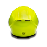 Daytona Helmets MG1-FY Glide Modular Motorcycle Helmet Fluorescent Yellow rear view