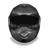 Daytona Helmets MG1-GM Glide Modular Motorcycle Helmet Gun Metal Grey Metallic Front View