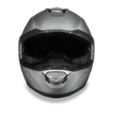 Daytona Helmets MG1-SM Glide Modular Motorcycle Helmet Silver Metallic Front View