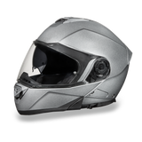 Daytona Helmets MG1-SM Glide Modular Motorcycle Helmet Silver Metallic Side View