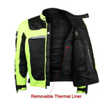 Vance Leathers VL1624B Reflective 3 Season Mesh Motorcycle Jacket with CE Armor Liner View