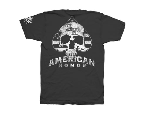 Skull and spade American Honor brand t-shirt