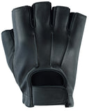 Daniel Smart Mfg. fingerless deerskin leather motorcycle gloves top