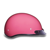 Pink motorcycle helmet right side view