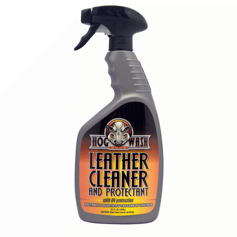 Hog Wash motorcycle leather cleaner and protectant 22 ounce bottle