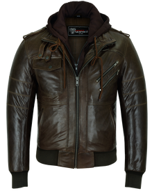 Motorcycle bomber jacket Vincent Brown